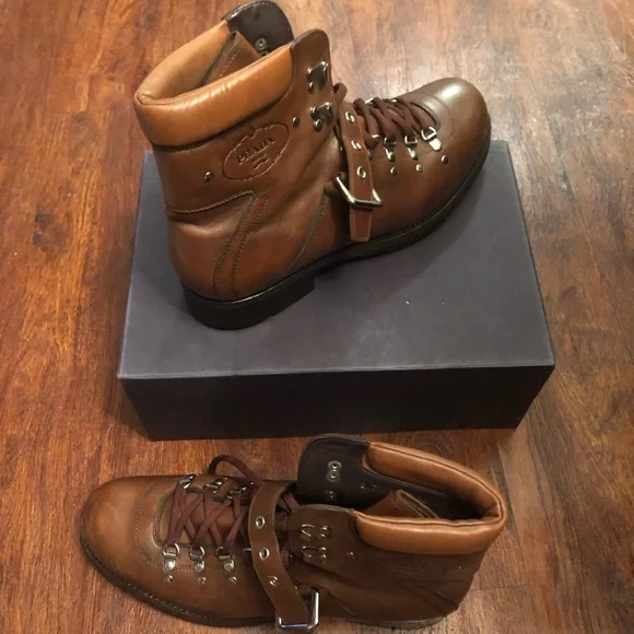Men\'s Prada Calzature Uomo Prestige Calf Boots Prada: Men main image 4
